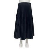 CHRISTINA ROHDE FAUX LEATHER PLEATED SKIRT
